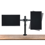 Dual LCD Monitor Desk Mount Stand Adjustable Fits 2 Screens Up To 27"