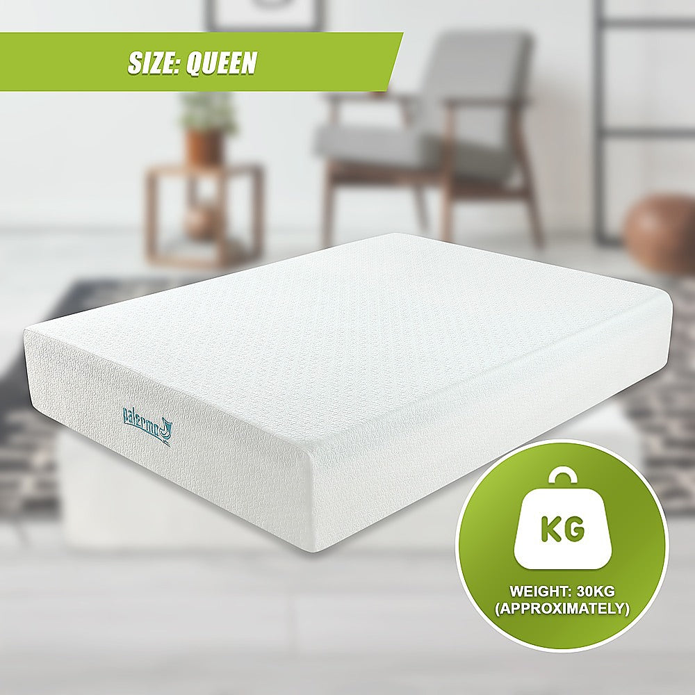 Palermo Queen Mattress 30cm Memory Foam Green Tea Infused CertiPUR Approved