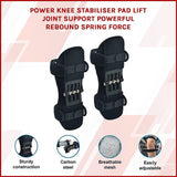 Power Knee Stabiliser Pad Lift Joint Support Powerful Rebound Spring Force