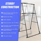 Pull-up Bar Free Standing Pull up Stand Sturdy Frame Indoor Pull Ups Machine - Rear View