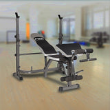 Multi Station Home Gym Weight Bench Press Leg Equipment Set Fitness Exercise - Front View