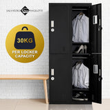 Four-Door Office Gym Shed Storage Locker