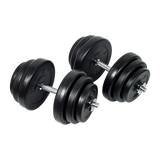 40KG Dumbbell Adjustable Weight Set - Top-Down View