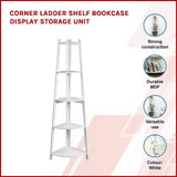 Corner Ladder Shelf Bookcase Display Storage Unit