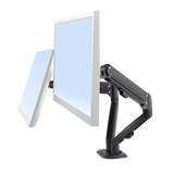 Dual Screen Gas-strut Monitor Stand Mount Desktop Bracket for LED/LC