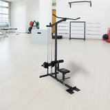 Lat PullDown Low Row Fitness Machine - Front View