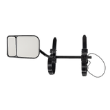 2x Towing Mirrors Pair Clip on Multi Fit Clamp On Towing Caravan 4X4 Trailer