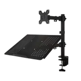 Monitor Mount & Laptop and Tablet Shelf Stands Holders Adjustable Workspace Arm