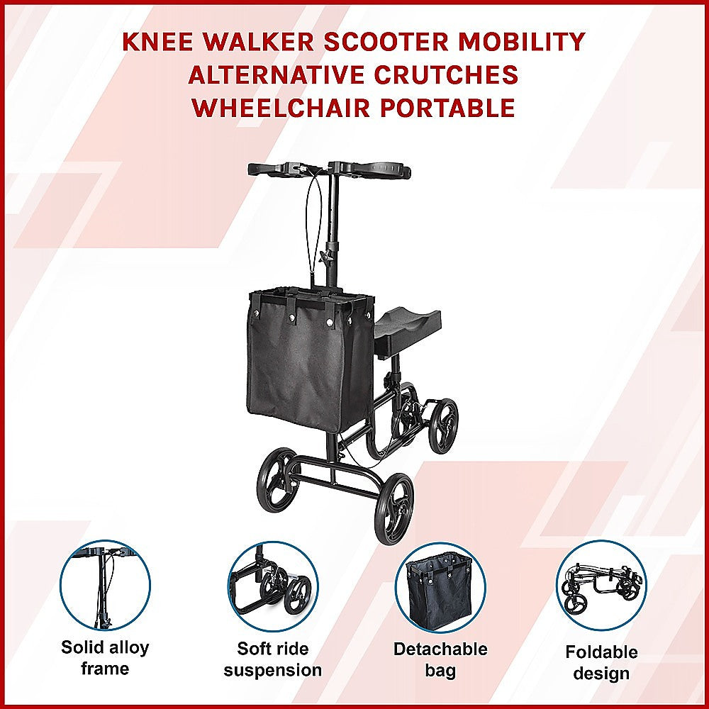 Knee Walker Scooter Mobility Alternative Crutches Wheelchair Portable