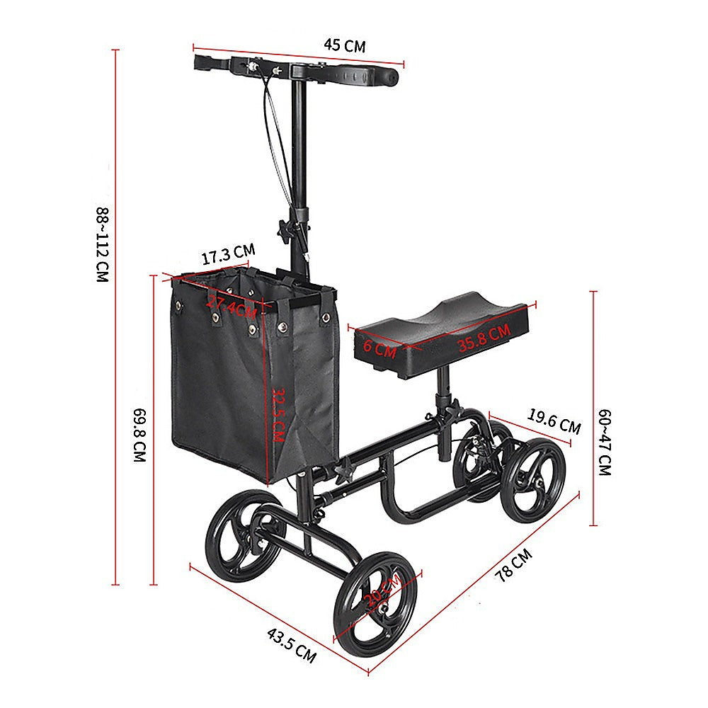 Knee Walker Scooter Mobility Alternative Crutches Wheelchair Portable