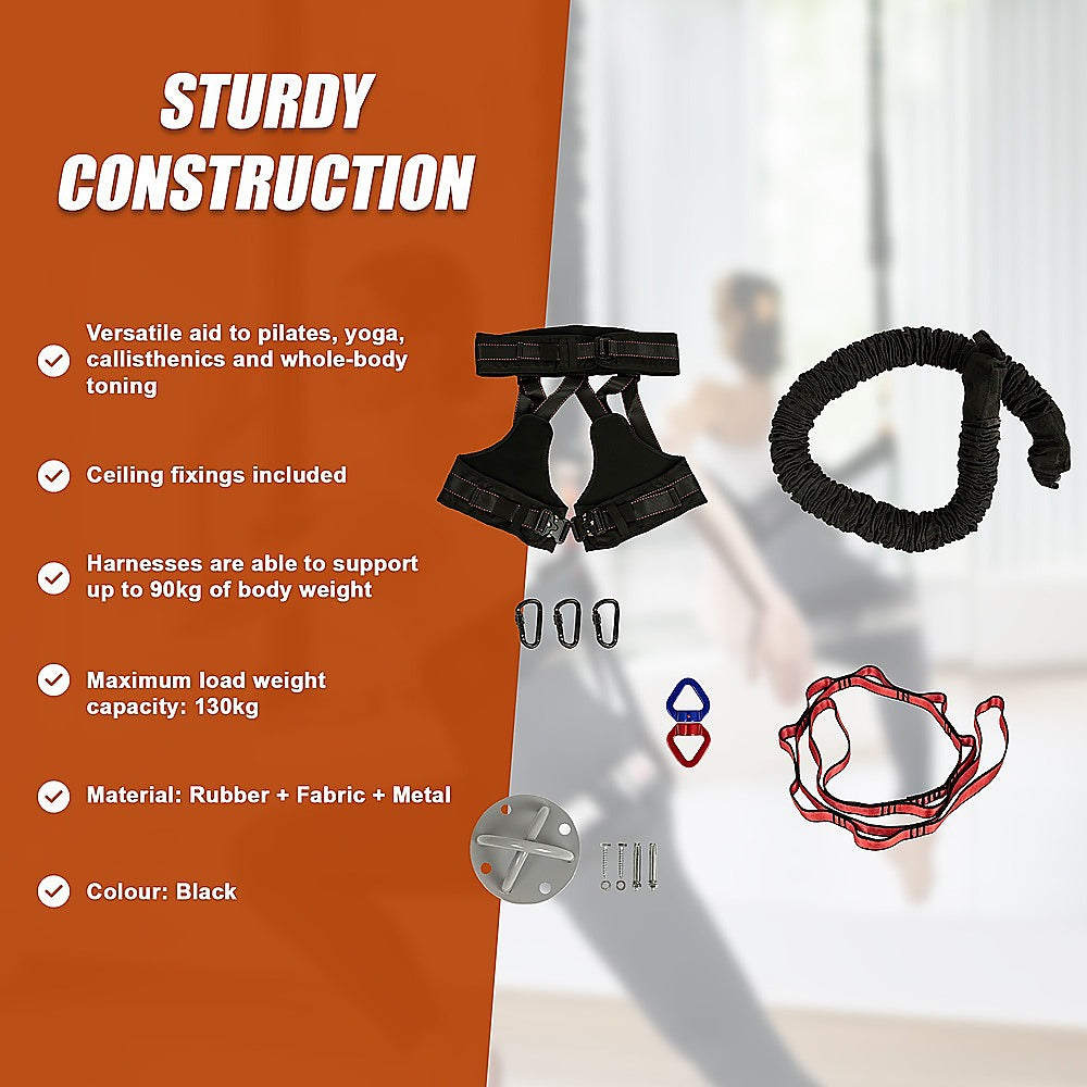 Heavy Bungee Cord Resistance Belt for Home Gym Yoga Bungee Rope Gravity Bungee (90kg)