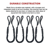 4 Pack Marine Bungee Dock Line Boat Mooring Rope Anchor Cord Stretch