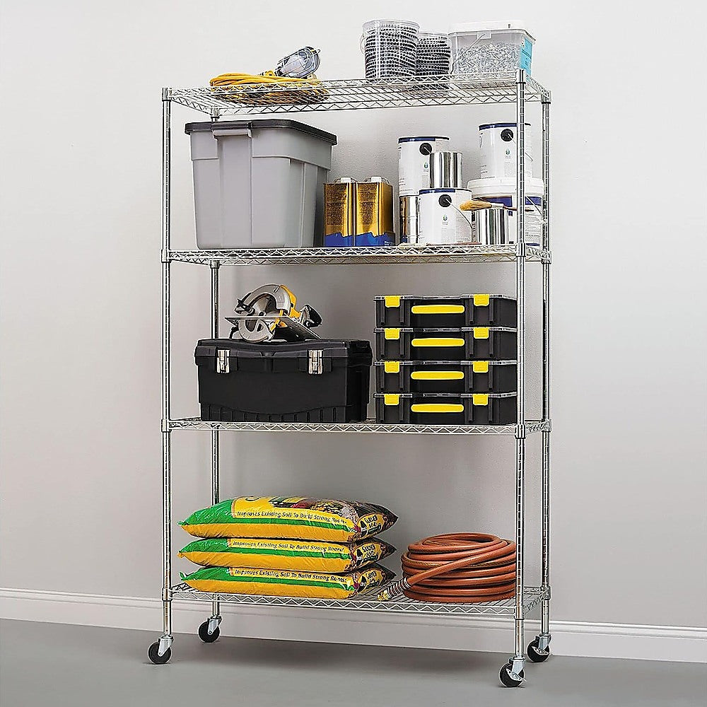 Modular Wire Storage Shelf 1200 x 450 x 1800mm Steel Shelving