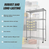 Modular Wire Storage Shelf 1200 x 450 x 1800mm Steel Shelving