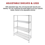 Modular Wire Storage Shelf 1500 x 600 x 1800mm Steel Shelving