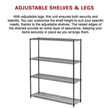 Modular Wire Storage Shelf 1500 x 600 x 1800mm Steel Shelving