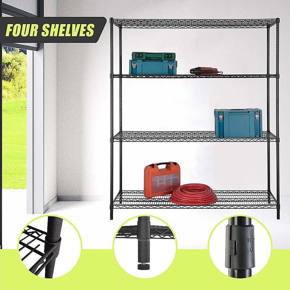 Modular Wire Storage Shelf 1500 x 600 x 1800mm Steel Shelving