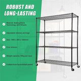 Modular Wire Storage Shelf 1500 x 600 x 1800mm Steel Shelving