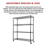 Modular Wire Storage Shelf 1500 x 600 x 1800mm Steel Shelving