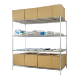 Modular Wire Storage Shelf 900 x 350 x 1800mm Steel Shelving