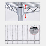 Modular Wire Storage Shelf 1500 x 450 x 1800mm Steel Shelving