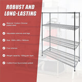 Modular Wire Storage Shelf 1500 x 450 x 1800mm Steel Shelving