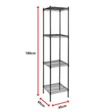 Modular Wire Storage Shelf 450 x 450 x 1800mm Steel Shelving