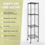 Modular Wire Storage Shelf 450 x 450 x 1800mm Steel Shelving