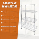 Modular Wire Storage Shelf 1200 x 600 x 1800mm Steel Shelving