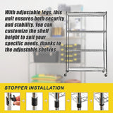 Modular Wire Storage Shelf 900 x 450 x 1800mm Steel Shelving