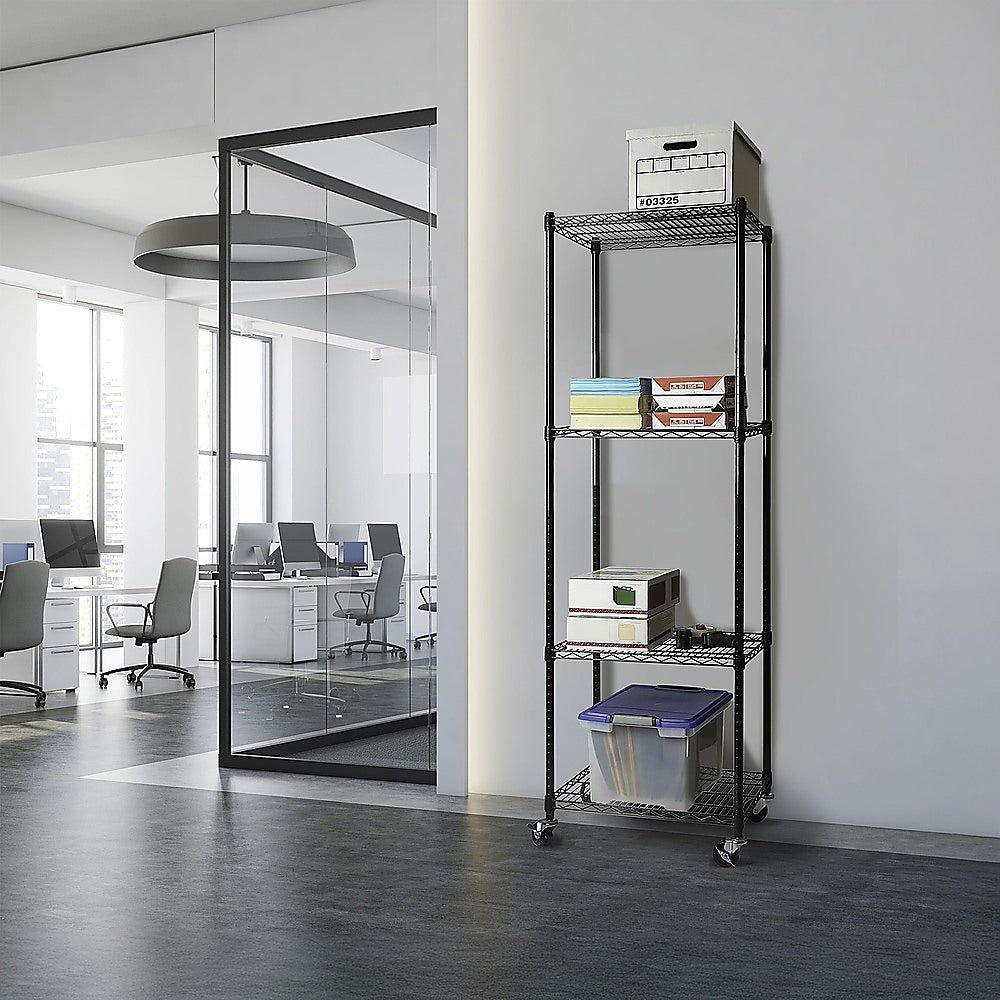 Modular Wire Storage Shelf 350 x 350 x 1800mm Steel Shelving