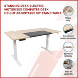 Standing Desk Electric Motorised Computer Desk Height Adjustable Sit Stand Table