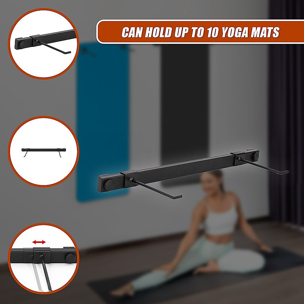 Wall Yoga Mat Gym Storage Rack Gymnastics