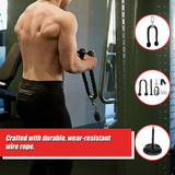 Fitness Pulley Set Gym Kit Tool Accessories Wire Rope - Rear View