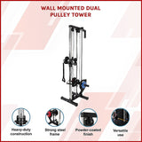 Wall Mounted Dual Pulley Tower - Side View