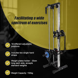 Wall Mounted Dual Pulley Tower - Low Angle