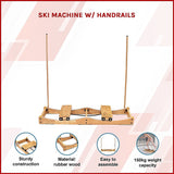 Ski Machine W/ Handrails - Side View