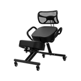 Ergonomic Kneeling Posture Chair with Backrest Adjustable Height and Casters