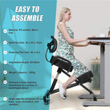 Ergonomic Kneeling Posture Chair with Backrest Adjustable Height and Casters