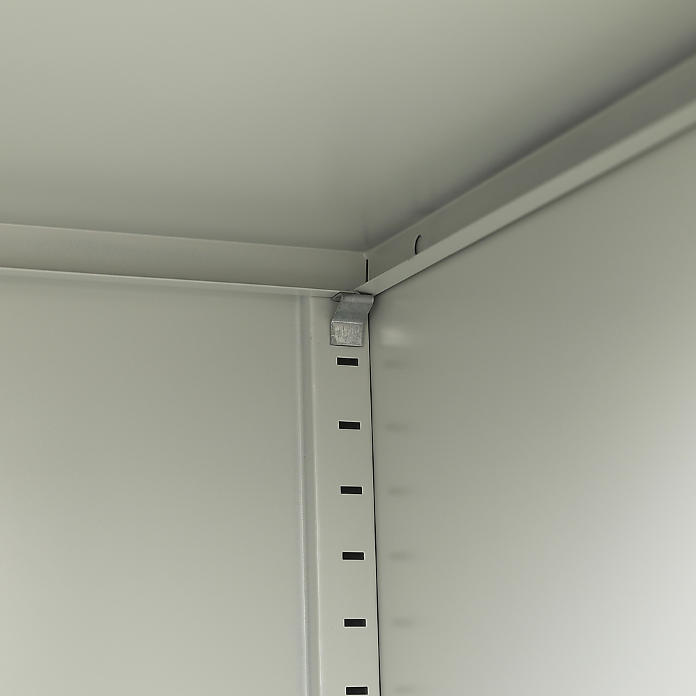 Single-Door Metal Tall Cabinet Shelf Storage for Home Office Gym