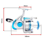 High Speed Saltwater Metal Spinning Fishing Reel Large Sea Fishing Reels