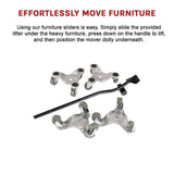 4 X All-purpose Dolly Metal Heavy Duty Furniture Mover Slider Set