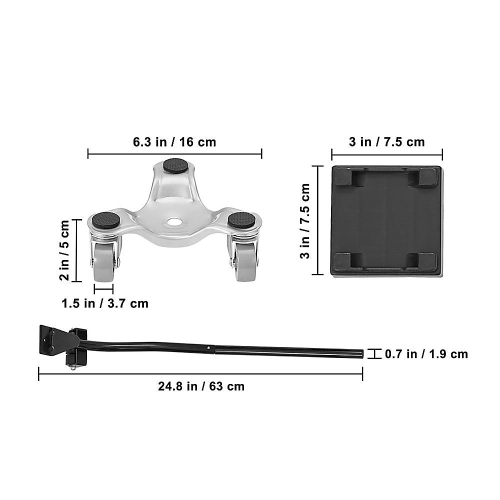 4 X All-purpose Dolly Metal Heavy Duty Furniture Mover Slider Set