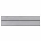 Slatwall Storage Pack of 6 Grey PVC Panels - Retail Display Garage Storage + Hooks