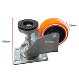 Leveling Casters Swivel Wheels Set of 4, 360 kg Total Load Capacity