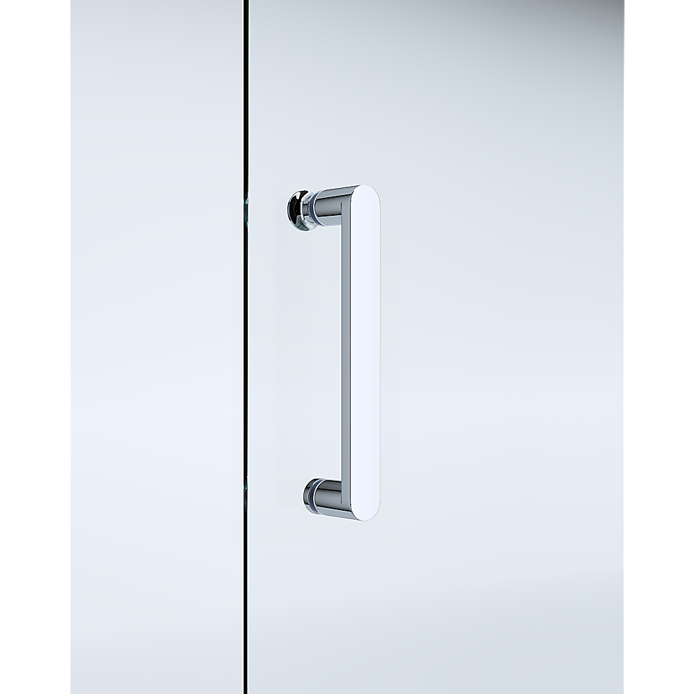 40mm Adjustable Contemporary Corner Sliding Chrome Shower Screen 86x80cm