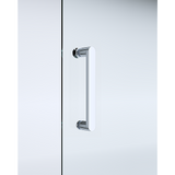 40mm Adjustable Contemporary Corner Sliding Chrome Shower Screen 86x80cm