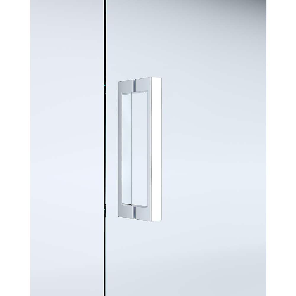 40mm Adjustable Contemporary Corner Sliding Chrome Shower Screen 86x80cm