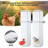 Chicken Bird Feeder Water Dispenser Automatic Waterer Poultry Food Drinker 4L