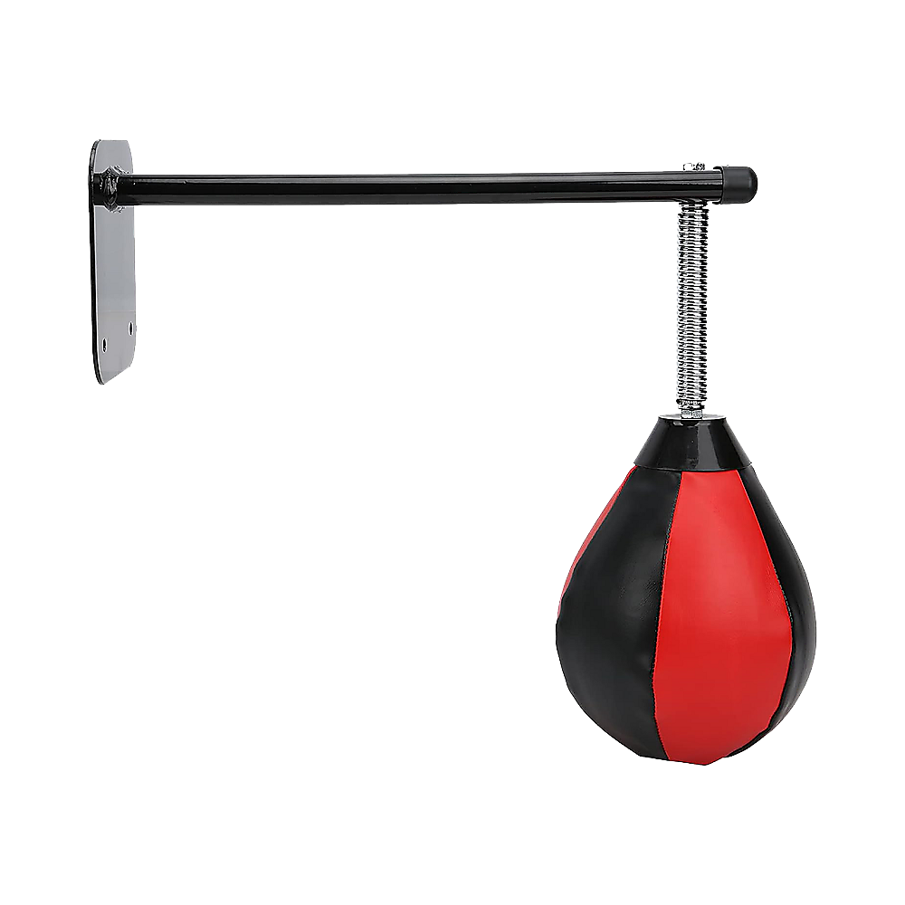 Wall Hanging Boxing Punching Bag Speed Training Stress Relief Kit with Wall Mount Bracket